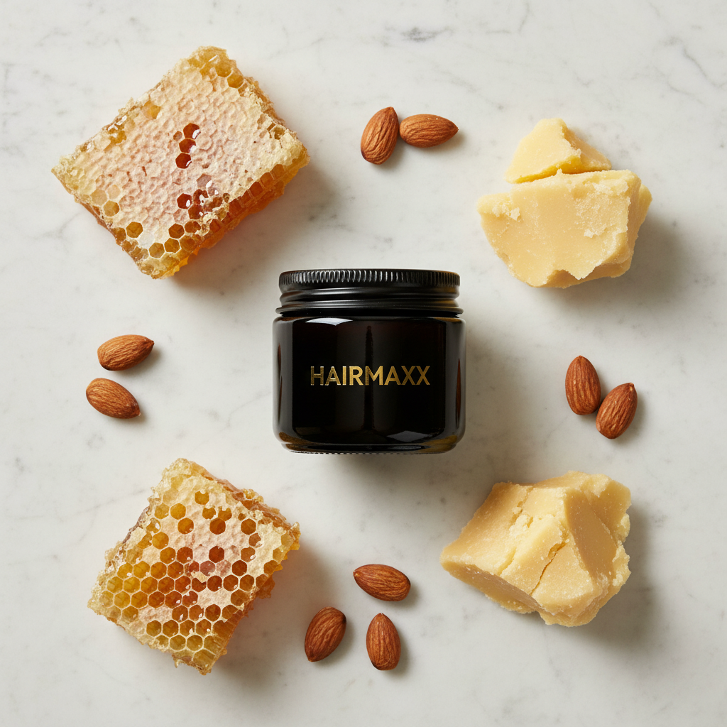 HAIRMAXX jar with natural ingredients